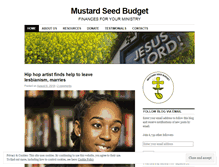 Tablet Screenshot of mustardseedbudget.wordpress.com
