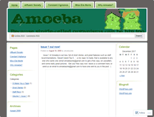 Tablet Screenshot of amoebazine.wordpress.com