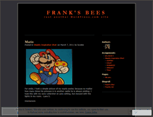 Tablet Screenshot of franksbees.wordpress.com