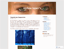 Tablet Screenshot of ainhoalopez.wordpress.com