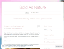 Tablet Screenshot of boldasnature.wordpress.com