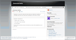 Desktop Screenshot of pedestrialsafety.wordpress.com