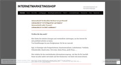 Desktop Screenshot of internetmarketingshop.wordpress.com