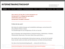 Tablet Screenshot of internetmarketingshop.wordpress.com