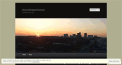 Desktop Screenshot of myuniexperience.wordpress.com