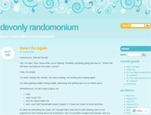 Tablet Screenshot of devonlyrandomonium.wordpress.com
