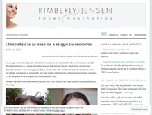 Tablet Screenshot of kimberlyjensenlaser.wordpress.com