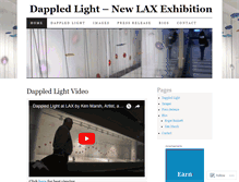 Tablet Screenshot of dappledlightdesign.wordpress.com
