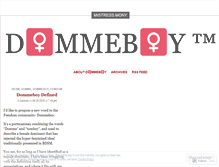 Tablet Screenshot of dommeboy.wordpress.com