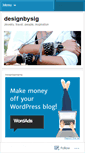 Mobile Screenshot of designbysig.wordpress.com