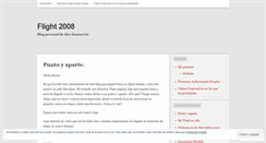 Desktop Screenshot of flight2008.wordpress.com