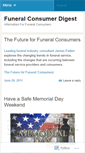 Mobile Screenshot of funeralconsumerdigest.wordpress.com