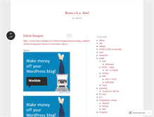 Tablet Screenshot of brainthief.wordpress.com