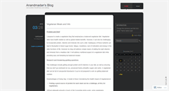 Desktop Screenshot of anandmadan.wordpress.com