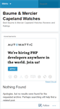 Mobile Screenshot of baumemerciercapeland.wordpress.com
