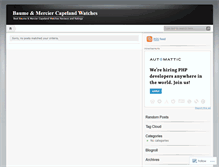 Tablet Screenshot of baumemerciercapeland.wordpress.com