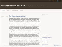 Tablet Screenshot of healingfreedomandhope.wordpress.com