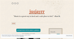 Desktop Screenshot of jusjayrr.wordpress.com