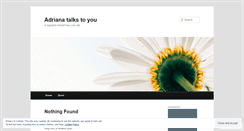 Desktop Screenshot of adrianatalkstoyou.wordpress.com