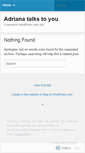 Mobile Screenshot of adrianatalkstoyou.wordpress.com