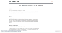 Desktop Screenshot of hellohellohi.wordpress.com