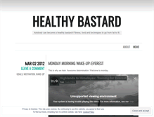 Tablet Screenshot of healthybastard.wordpress.com