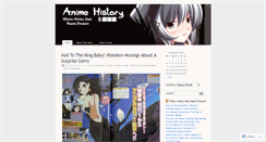 Desktop Screenshot of animehistory.wordpress.com