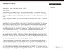 Tablet Screenshot of insideforwards.wordpress.com