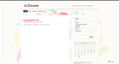 Desktop Screenshot of chromemonochrome.wordpress.com