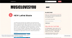 Desktop Screenshot of musicl0vesyou.wordpress.com