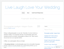 Tablet Screenshot of livelaughloveyourwedding.wordpress.com