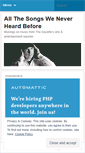 Mobile Screenshot of allthesongs.wordpress.com