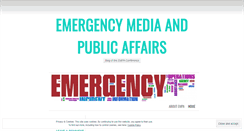 Desktop Screenshot of emergencymedia.wordpress.com