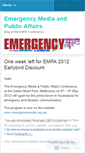 Mobile Screenshot of emergencymedia.wordpress.com