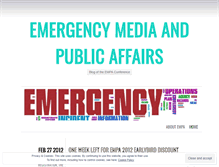 Tablet Screenshot of emergencymedia.wordpress.com