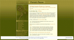 Desktop Screenshot of piperpress.wordpress.com