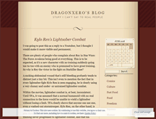 Tablet Screenshot of dragonxero.wordpress.com