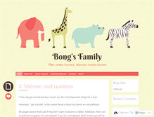 Tablet Screenshot of bongsfamily.wordpress.com