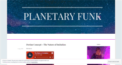 Desktop Screenshot of planetaryfunk.wordpress.com