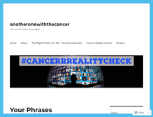 Tablet Screenshot of anotheronewiththecancer.wordpress.com