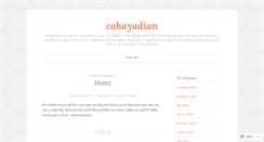 Desktop Screenshot of cahayadian.wordpress.com