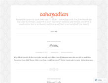 Tablet Screenshot of cahayadian.wordpress.com