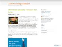 Tablet Screenshot of cakedecoratingtechniques.wordpress.com