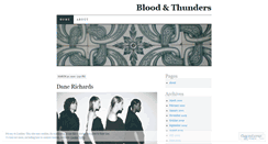 Desktop Screenshot of bloodandthunders.wordpress.com