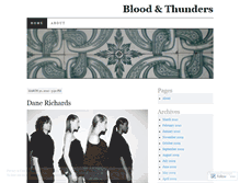 Tablet Screenshot of bloodandthunders.wordpress.com