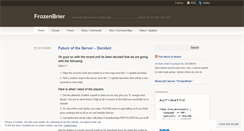 Desktop Screenshot of frozenbrier.wordpress.com