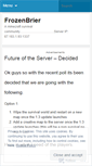 Mobile Screenshot of frozenbrier.wordpress.com