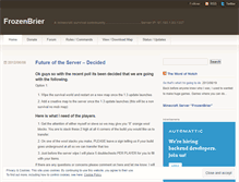 Tablet Screenshot of frozenbrier.wordpress.com