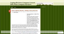 Desktop Screenshot of laptopreviewscompare.wordpress.com