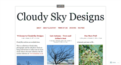 Desktop Screenshot of cloudyskydesigns.wordpress.com
